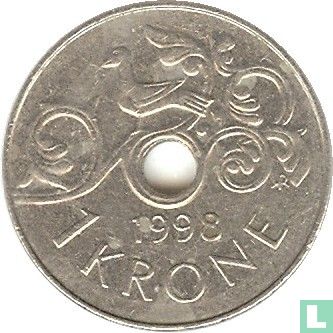 Norwegen 1 Krone 1998 - Bild 1