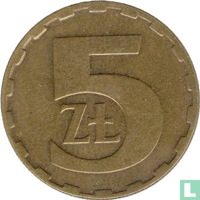 Pologne 5 zlotych 1984 - Image 2