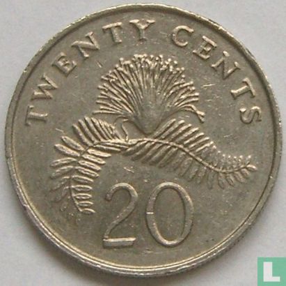 Singapour 20 cents 1990 - Image 2
