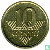 Lithuania 10 centu 1998 - Image 2