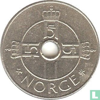 Norwegen 1 Krone 1999 - Bild 2