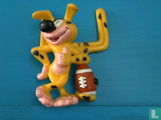 Marsupilami with rugby ball
