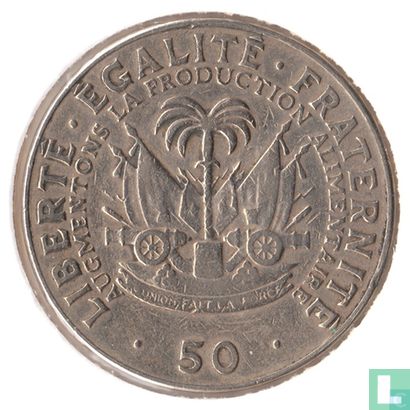 Haïti 50 centimes 1975 "FAO" - Afbeelding 2