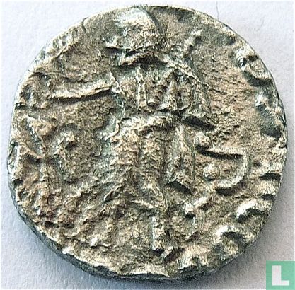 Royaume indo-scythe de Bactriane  Drachmes Roi Azès II  35 -12 BC - Image 1