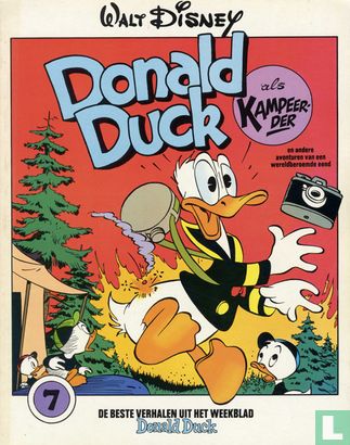 Donald Duck als kampeerder