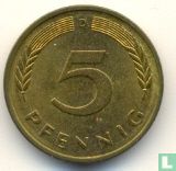 Duitsland 5 pfennig 1979 (D) - Afbeelding 2