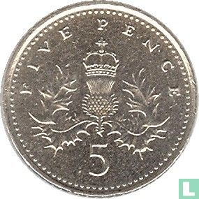 United Kingdom 5 pence 2007 - Image 2