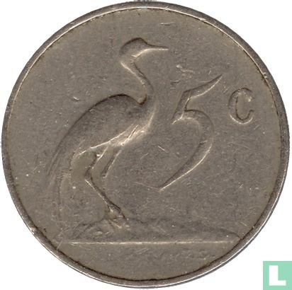 South Africa 5 cents 1966 (SOUTH AFRICA) - Image 2