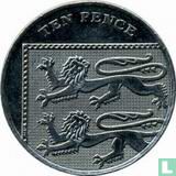 United Kingdom 10 pence 2008 (type 2) - Image 2