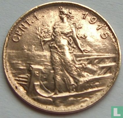 Italië 1 centesimo 1915 - Afbeelding 1
