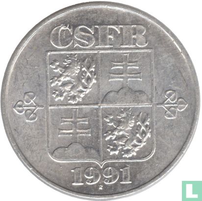 Tchécoslovaquie 10 haleru 1991 - Image 1