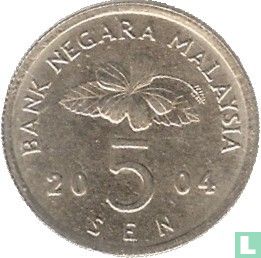 Maleisië 5 sen 2004 - Afbeelding 1