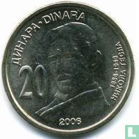 Serbie 20 dinara 2006 "150th anniversary Birth of Nikola Tesla" - Image 1