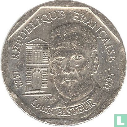 Frankrijk 2 francs 1995 "100th anniversary Death of Louis Pasteur" - Afbeelding 2