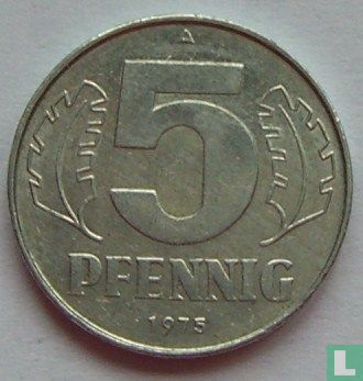 DDR 5 pfennig 1975 - Afbeelding 1