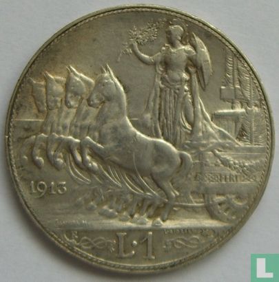 Italië 1 lira 1913 - Afbeelding 1