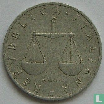Italy 1 lira 1958 - Image 2