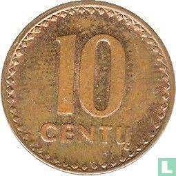 Litouwen 10 centu 1991 - Afbeelding 2