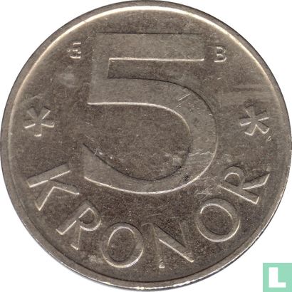 Zweden 5 kronor 2001 - Afbeelding 2