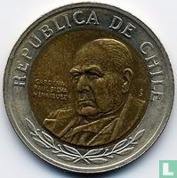 Chile 500 Peso 2002 (Typ 1) - Bild 2
