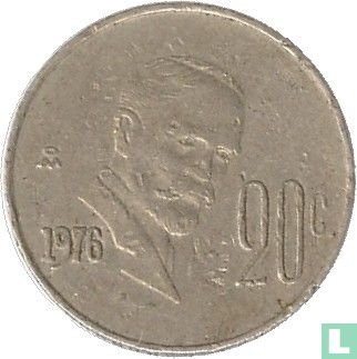 Mexique 20 centavos 1976 - Image 1