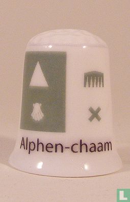 Alphen-Chaam gemeentevlag vingerhoedje 