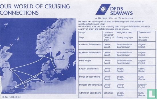 Boarding Card DFDS Seaways - Bild 2