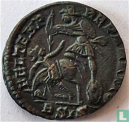 Romeinse Keizerrijk Siscia AE3 Kleinfollis van Keizer Constantius Gallus 354 n.Chr. - Afbeelding 1