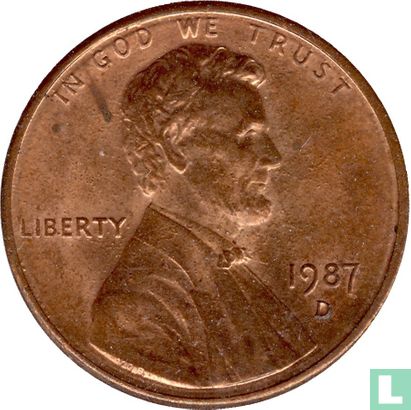 Verenigde Staten 1 cent 1987 (D) - Afbeelding 1