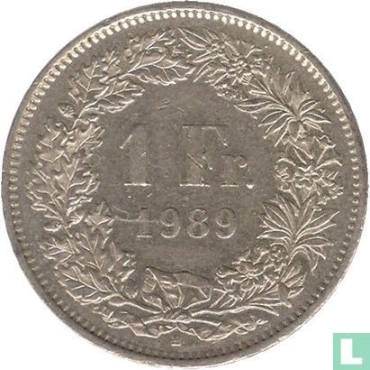 Zwitserland 1 franc 1989 - Afbeelding 1