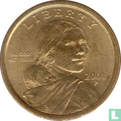 États-Unis 1 dollar 2001 (P) - Image 1