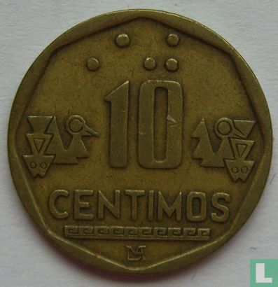 Peru 10 céntimos 1996 - Image 2