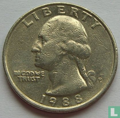 United States ¼ dollar 1988 (P) - Image 1
