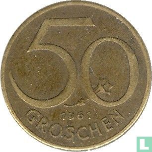 Austria 50 groschen 1961 - Image 1