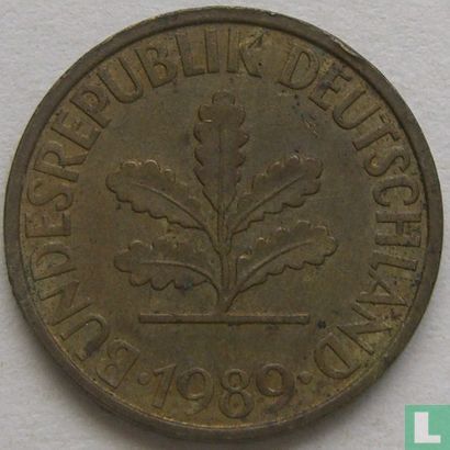 Duitsland 10 pfennig 1989 (F) - Afbeelding 1