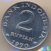 Indonesia 2 rupiah 1970 - Image 1