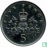 United Kingdom 5 pence 1989 - Image 2