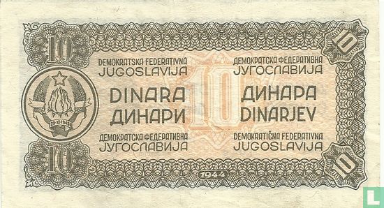 Joegoslavië 10 Dinara 1944 - Afbeelding 2