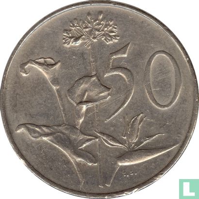 Afrique du Sud 50 cents 1978 - Image 2