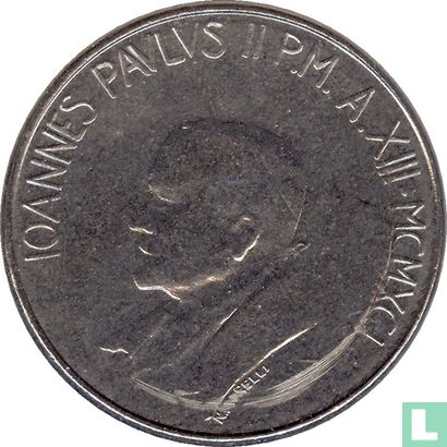 Vaticaan 50 lire 1991 - Afbeelding 1