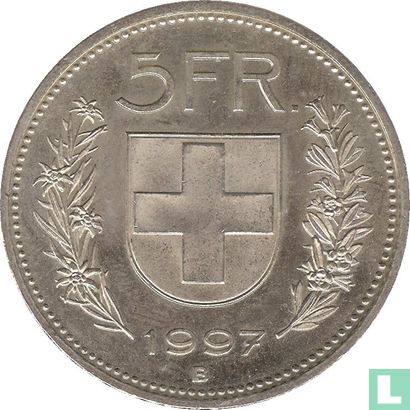 Zwitserland 5 francs 1997 - Afbeelding 1