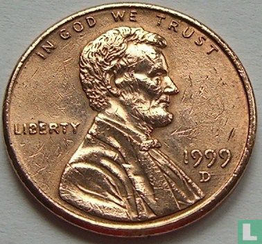 États-Unis 1 cent 1999 (D) - Image 1