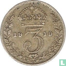Verenigd Koninkrijk 3 pence 1919 - Afbeelding 1