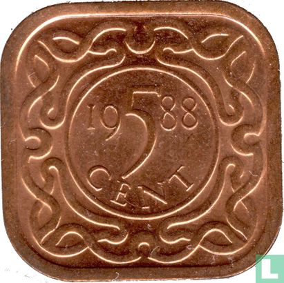 Suriname 5 cent 1988 - Afbeelding 1