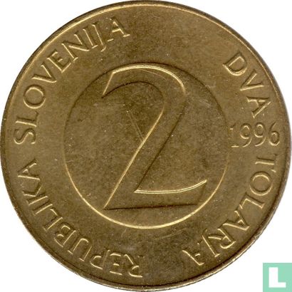 Slovenië 2 tolarja 1996 - Afbeelding 1