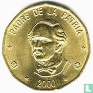 Dominicaanse Republiek 1 peso 2000 - Afbeelding 1