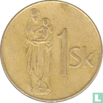 Slovakia 1 koruna 1993 - Image 2