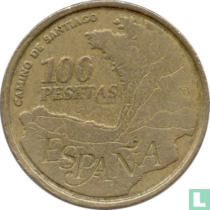 Spanje 100 pesetas 1993 "Way of St. James" - Afbeelding 2