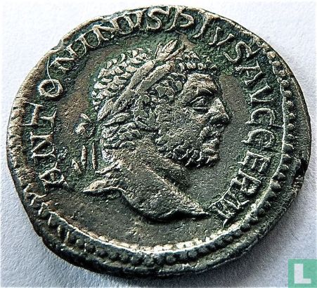 Romeinse Keizerrijk Denarius van Keizer Caracalla 216 n.Chr. - Afbeelding 2