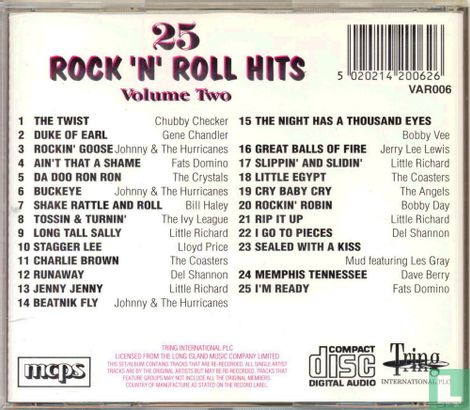 25 Rock 'n' Roll Hits volume 2 - Afbeelding 2